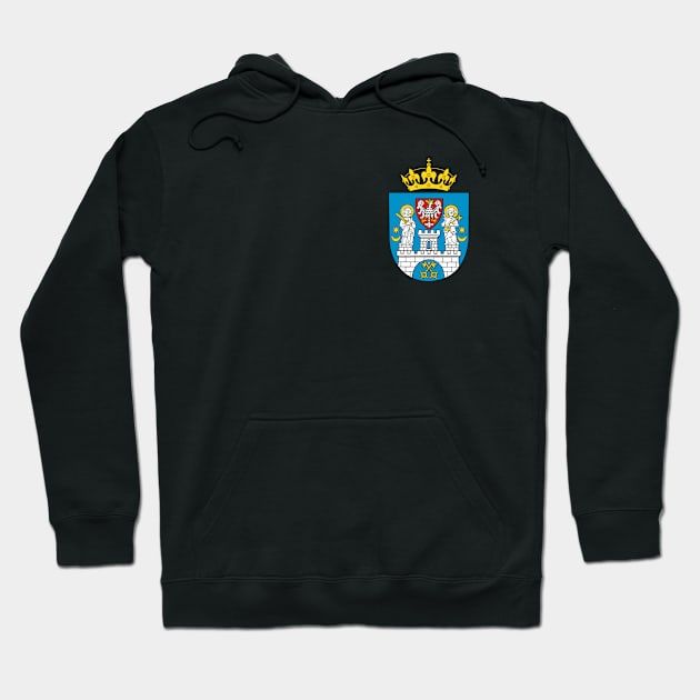 Poland Poznan Crest Polish Polska Hoodie by E